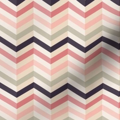 Chevron pattern in soft pink colors