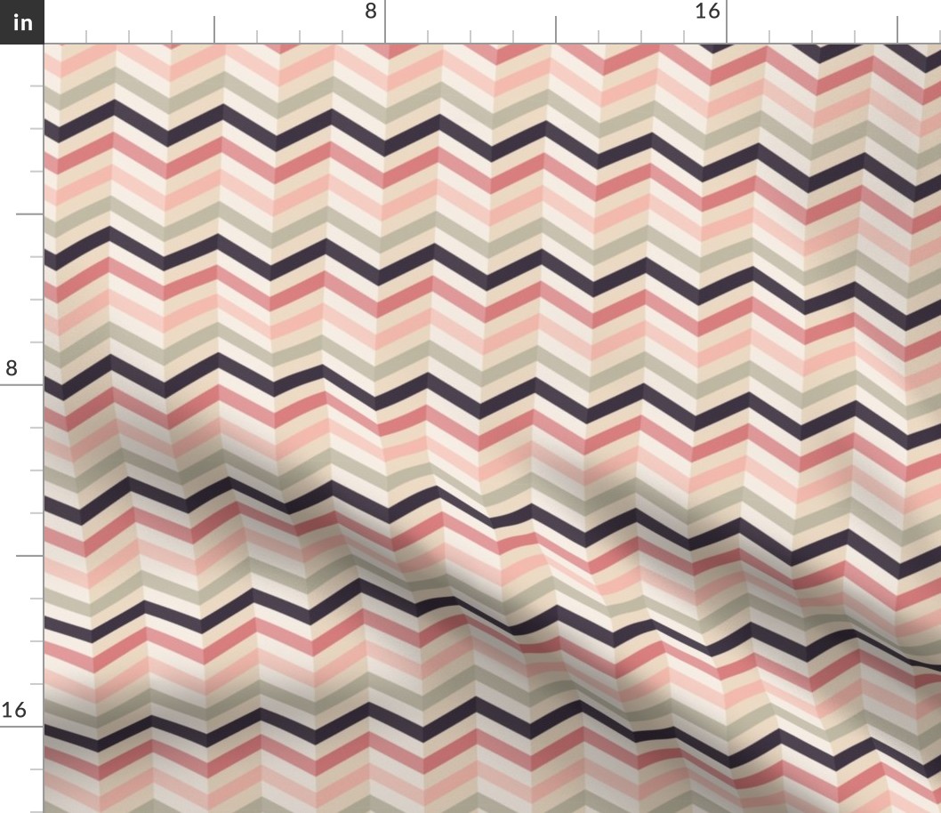 Chevron pattern in soft pink colors
