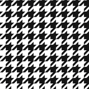 houndstooth black and white textured