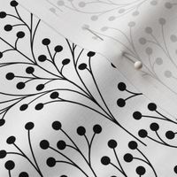 Shrub damask black and white