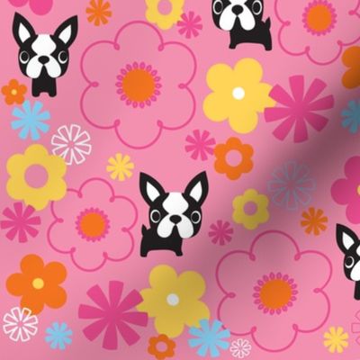Mod Boston Terriers - Pink