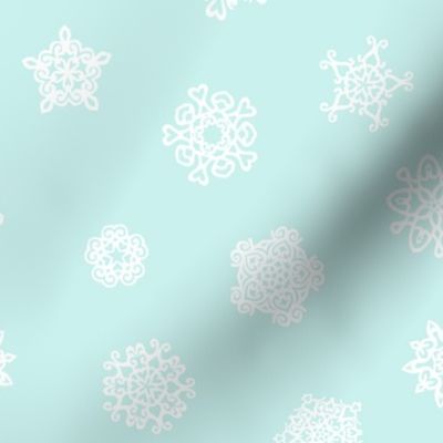 cut paper stars on ice blue, synergy0012