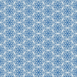 Blue Damask