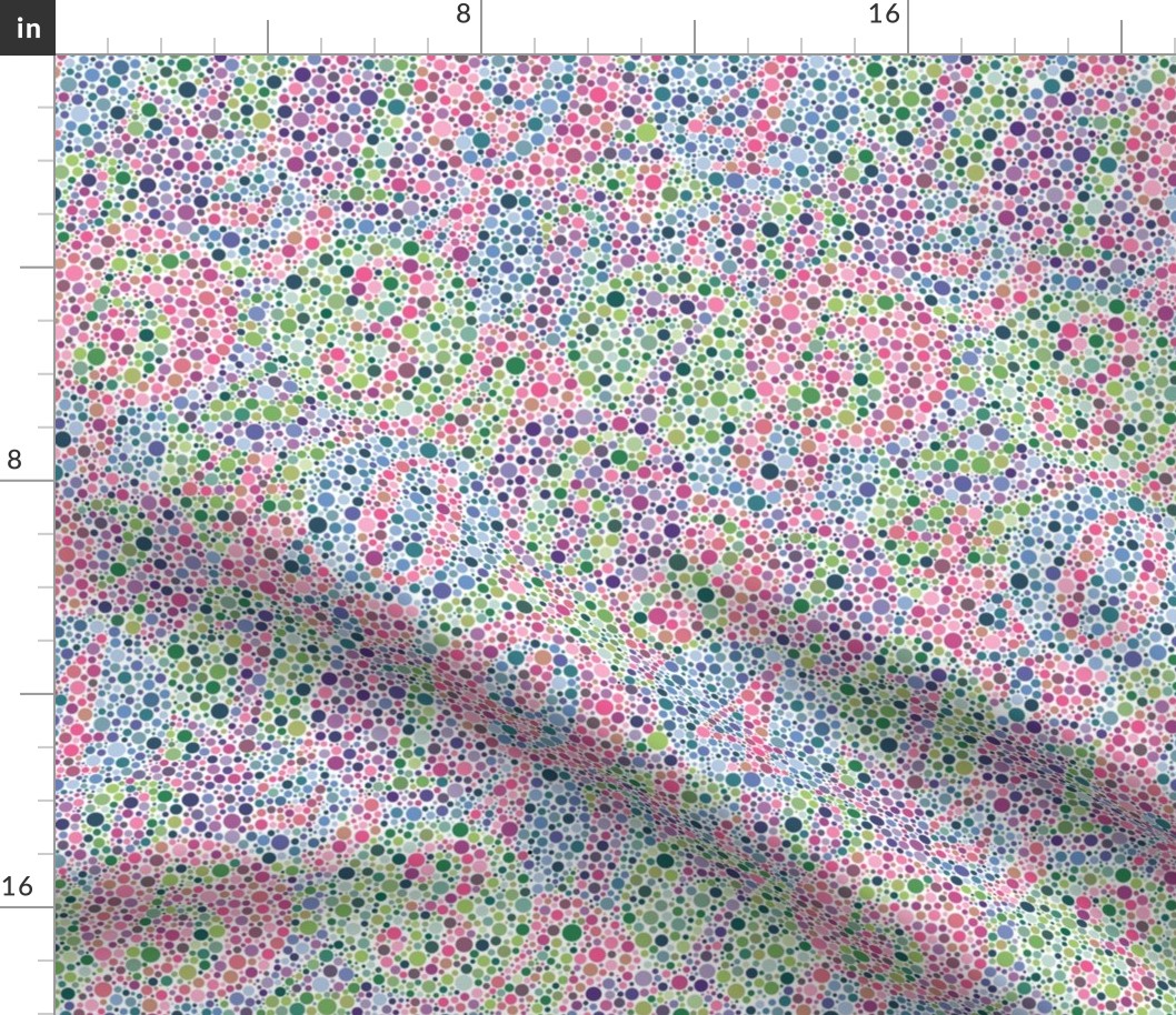 half-size overlapping Ishihara colorblindness tests