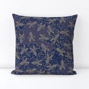 African Lace in Midnight Blue