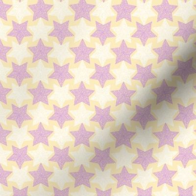 Mirrorculous Stars lavender and cream                                                                                                                                    synergy0012