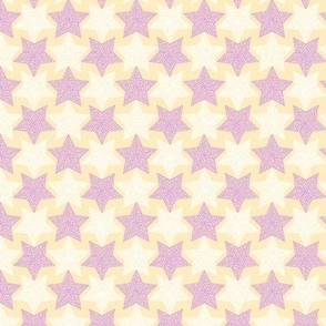 Mirrorculous Stars lavender and cream                                                                                                                                    synergy0012