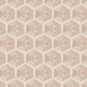 Beige Faceted Honeycomb © Gingezel™  2013