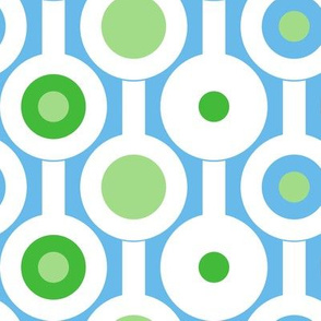 Modern Green Circles