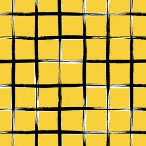 Yellow plaid, pool tiles pattern, tartan