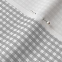 tiny gingham grey