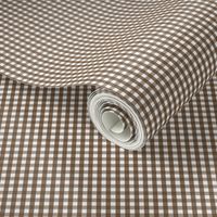 tiny gingham brown