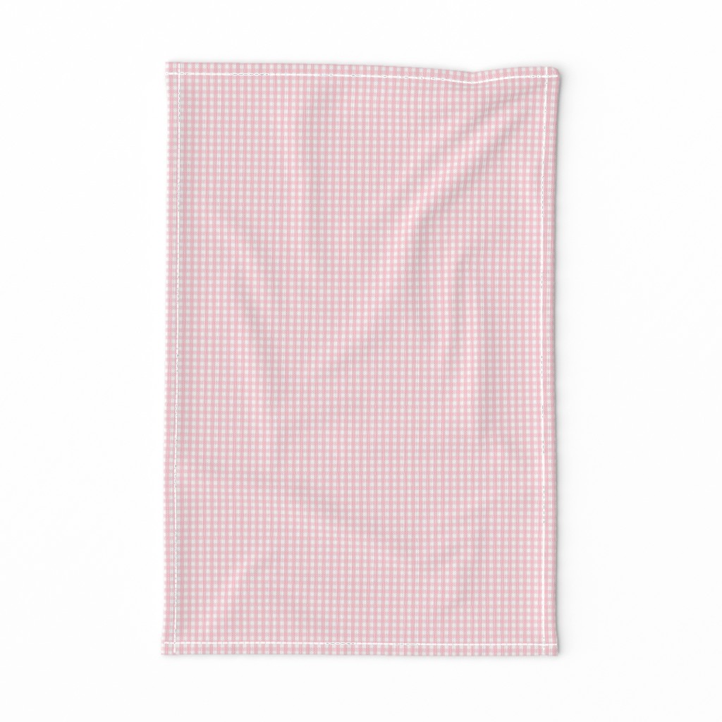 tiny gingham light pink