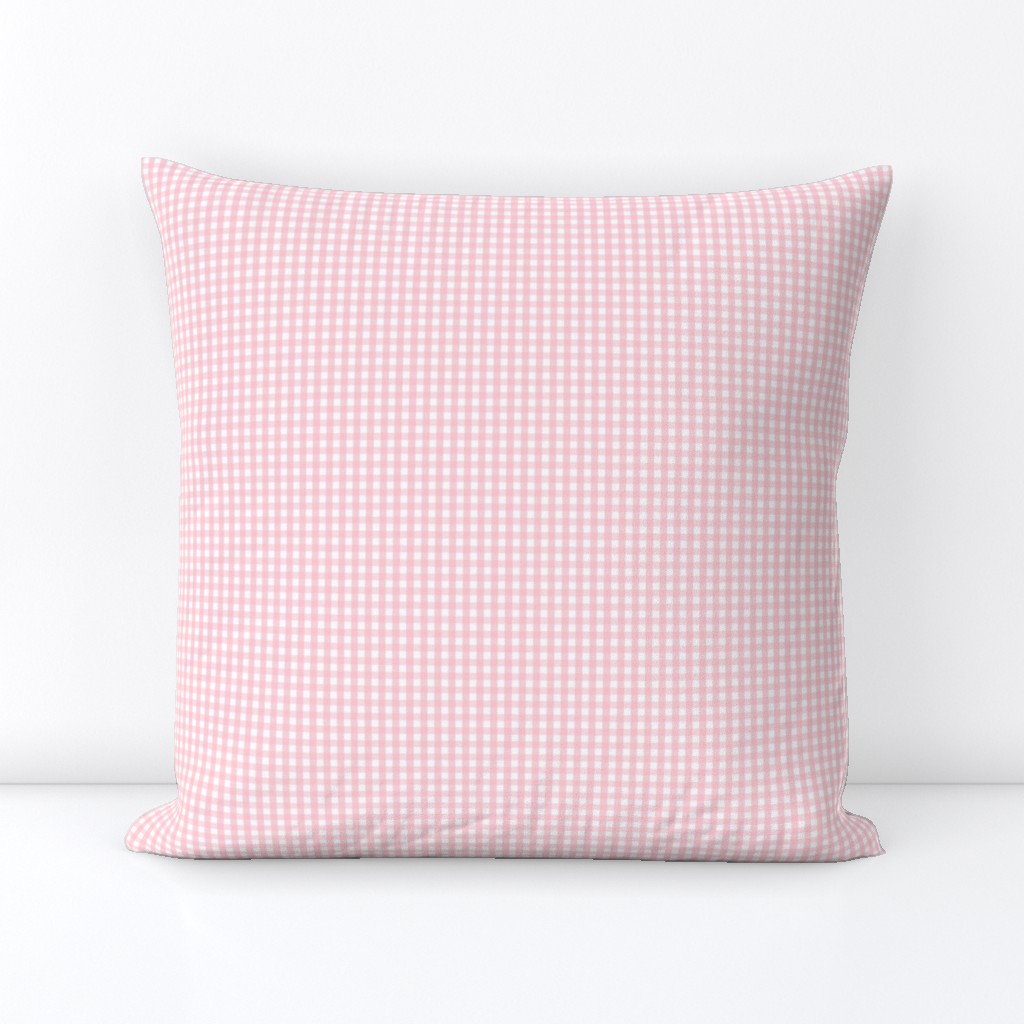 tiny gingham light pink