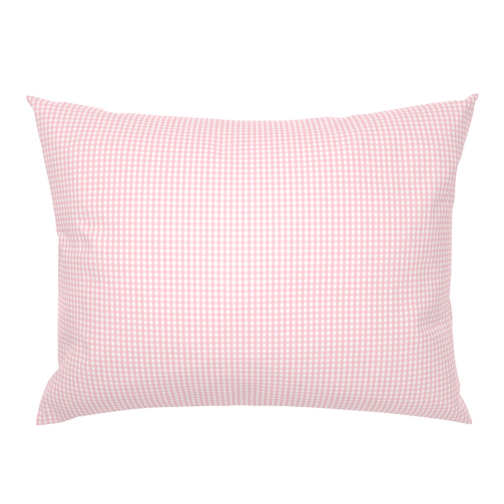 tiny gingham light pink