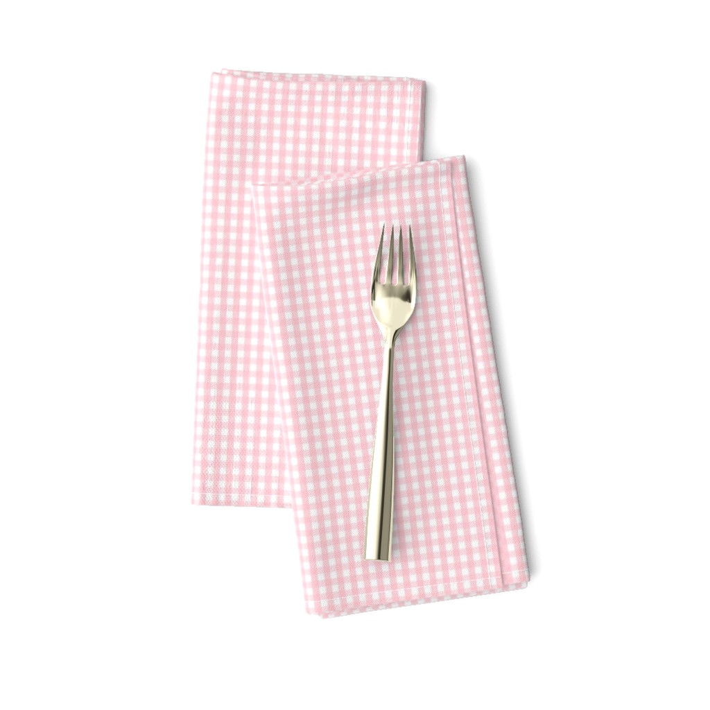 tiny gingham light pink