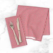 tiny gingham red