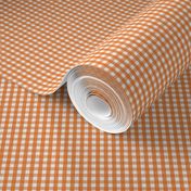 tiny gingham orange