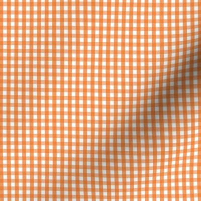 tiny gingham orange