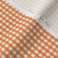 tiny gingham orange