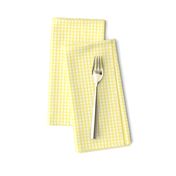 tiny gingham lemon yellow