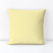 tiny gingham lemon yellow