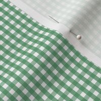 tiny gingham kelly green