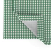 tiny gingham kelly green