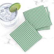 tiny gingham kelly green