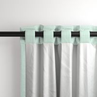 tiny gingham mint green