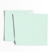 tiny gingham mint green