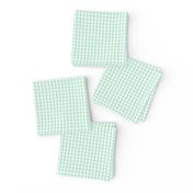 tiny gingham mint green