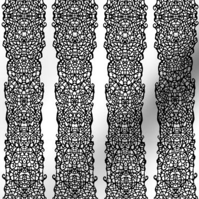 Inkblot Lace Strips II (left edge, mirrored)