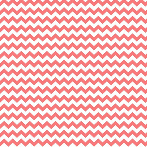 coral chevron i think i heart u