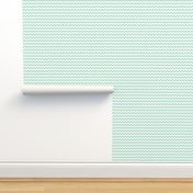 mint green chevron i think i heart u