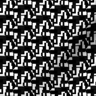 Black and White Techie Pattern © Gingezel™ 2012