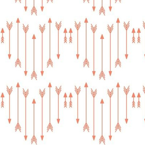 Coral Arrow Hearts