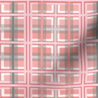 Pink & Gray Plaid Design