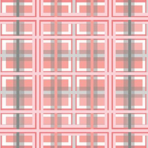 Pink & Gray Plaid Design