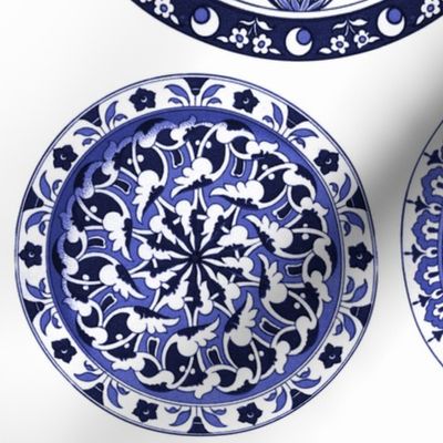 Blue & White China Plates