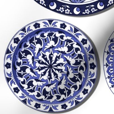 Trompe l'Oeil Plates ~ Blue & White