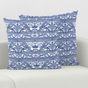 Parrot Damask ~ Border Strip ~ Willow Ware Blue & White