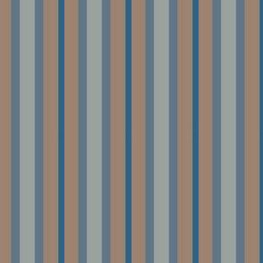 Fading Day - salmon, blue, gray