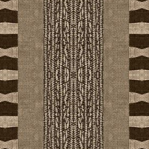 Afrikan Stripe - brown, beige