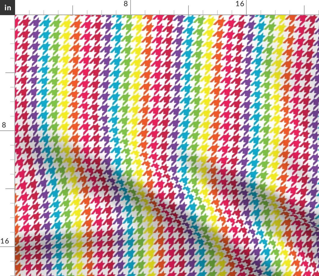Rainbow Wave Houndstooth (Small)