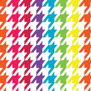 Rainbow Wave Houndstooth (Large)