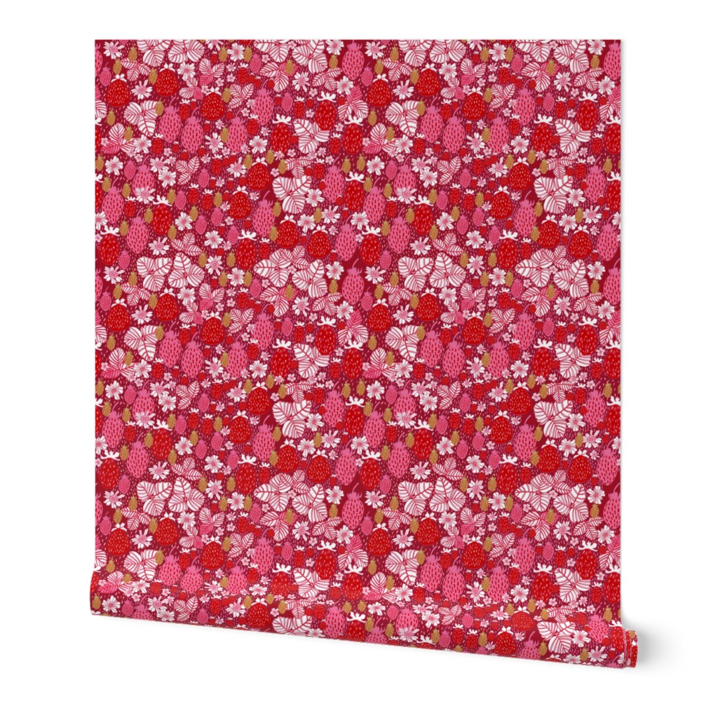 Strawberry Field Floral - LARGE