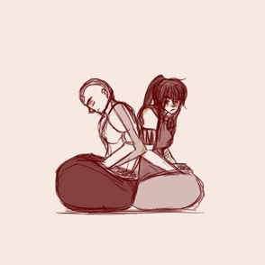 Korra and Aang Meditation