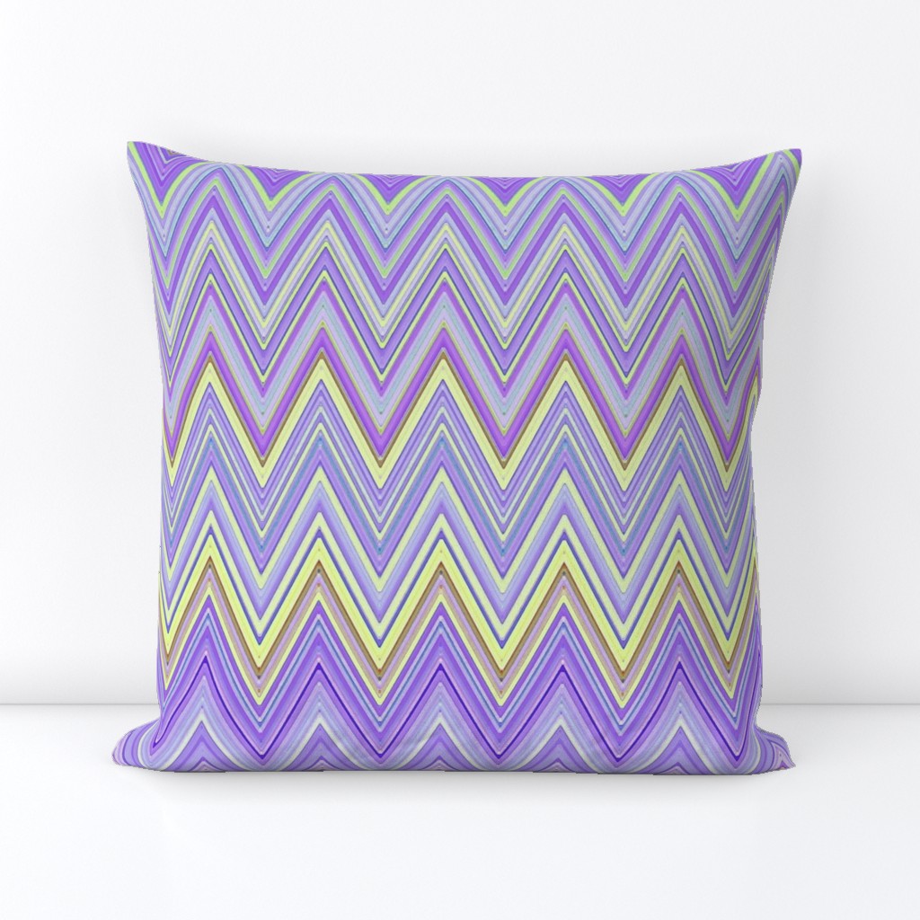 Purple and Yellow Chevron