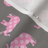 Pink Polka Elephant